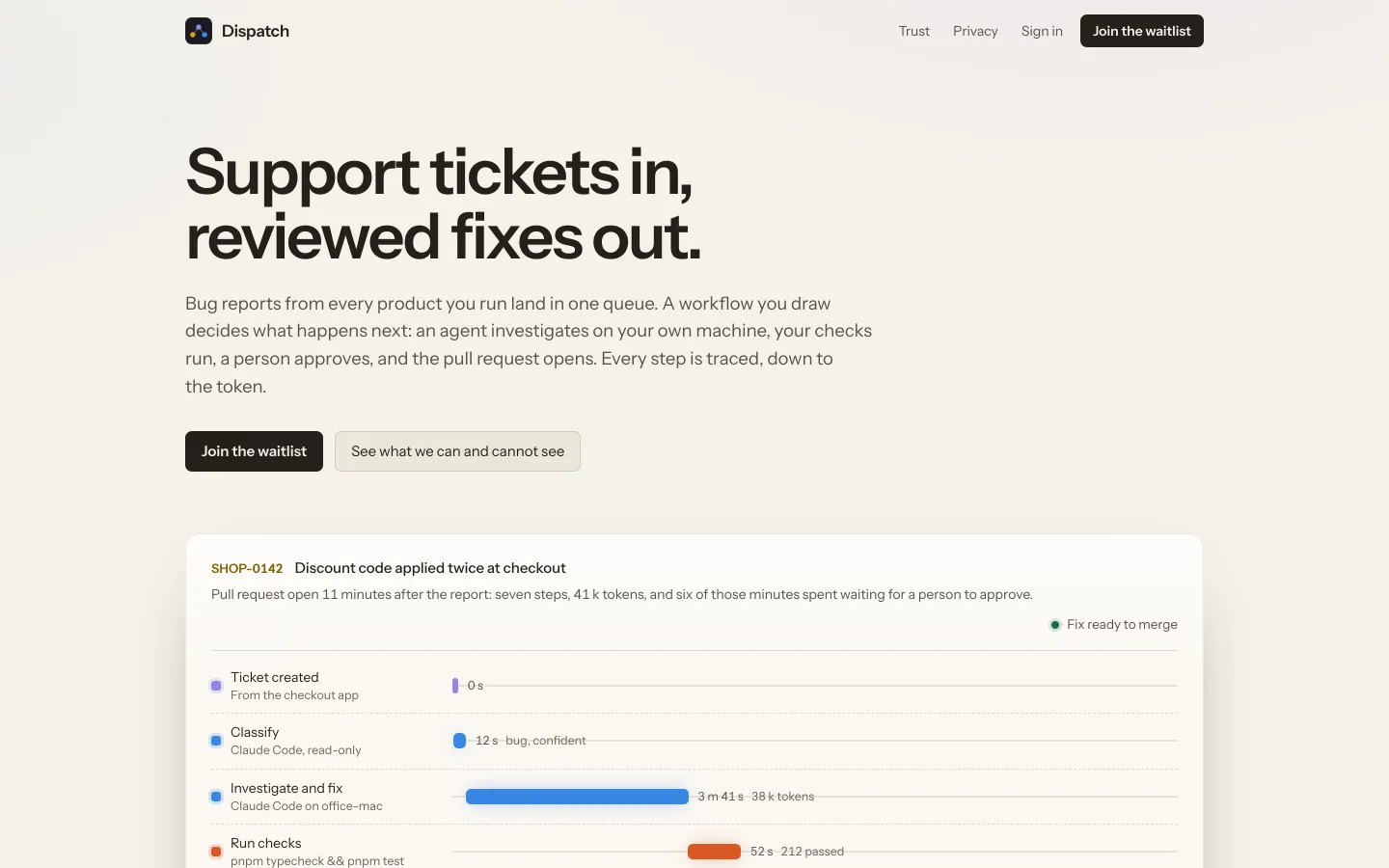 Dispatch website