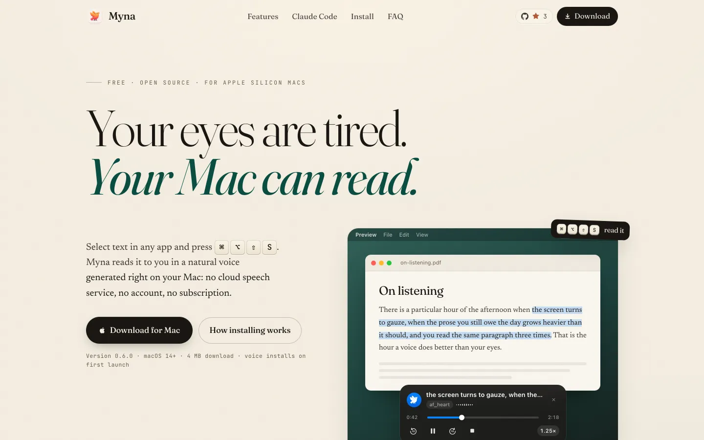 Myna website